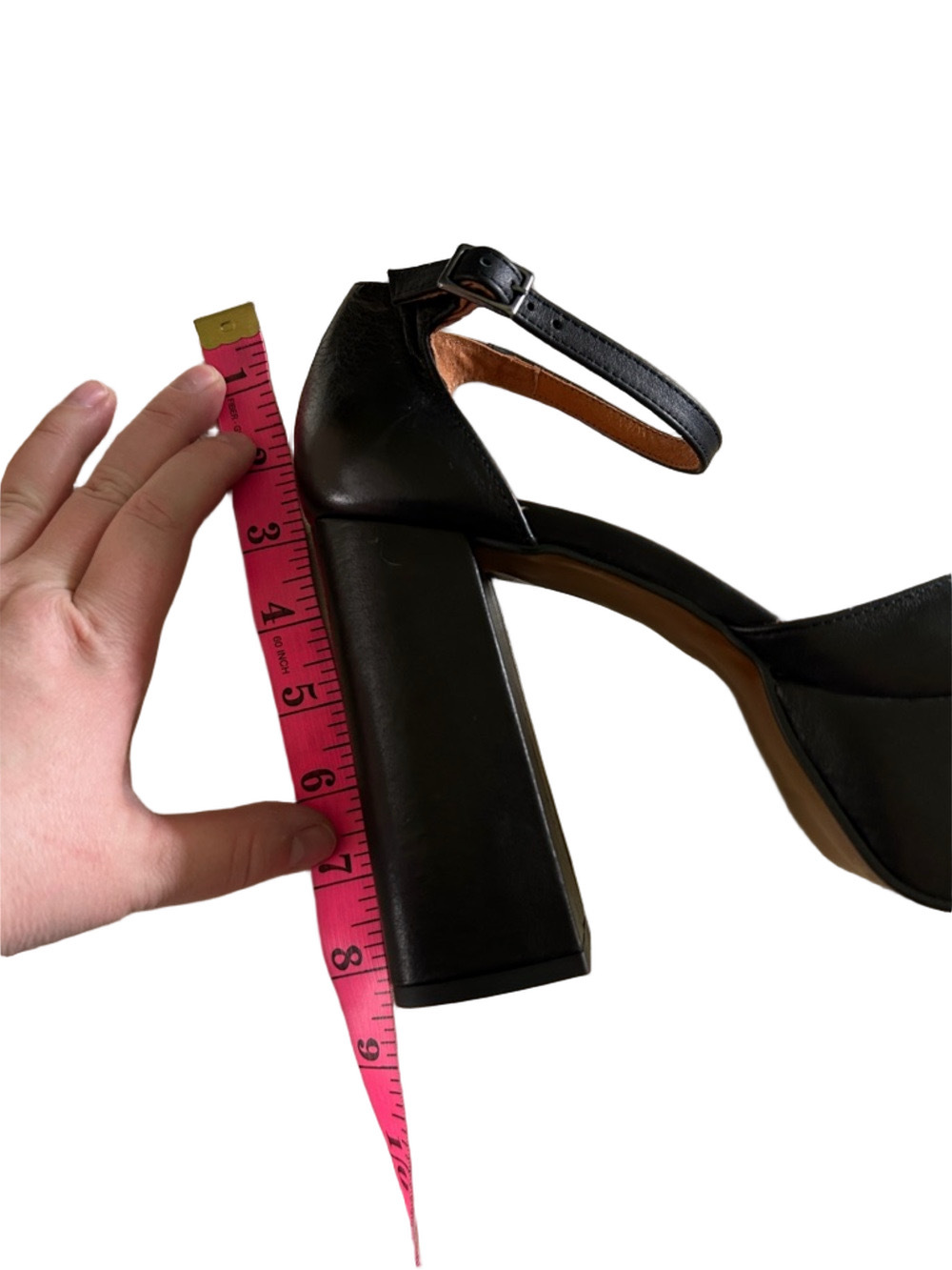 L’Intervalle Black Ankle-Strap Block Heel Pumps Size 40 - Picture 8 of 9